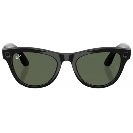 Умные очки Ray-Ban Meta* Skyler Gen 2 Shiny Black, Солнцезащитные линзы G-15 Green (RW4014)